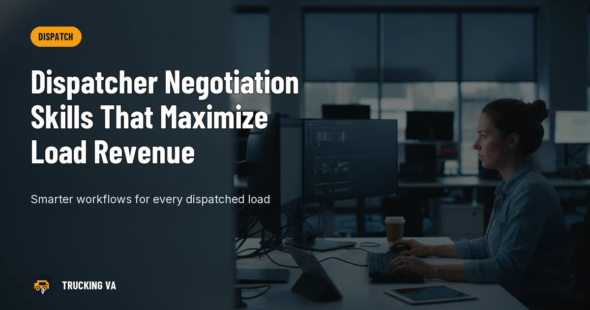 Dispatcher Negotiation Skills That Maximize Load Revenue trucking guide thumbnail