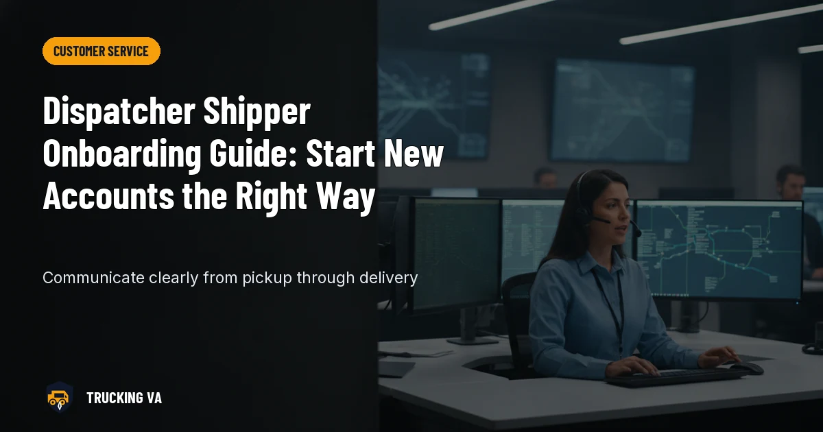 Dispatcher Shipper Onboarding Guide: Start New Accounts the Right Way trucking guide thumbnail