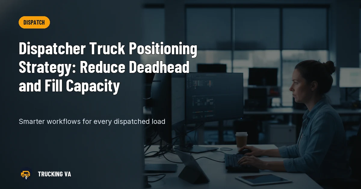 Dispatcher Truck Positioning Strategy: Reduce Deadhead and Fill Capacity trucking guide thumbnail