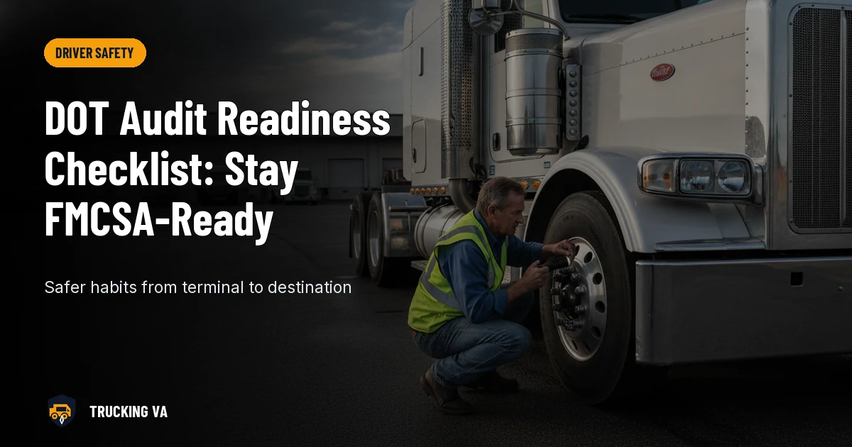 DOT Audit Readiness Checklist: Stay FMCSA-Ready trucking guide thumbnail
