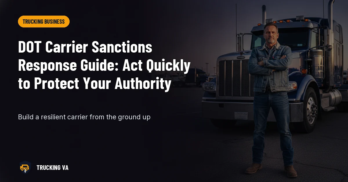 DOT Carrier Sanctions Response Guide: Act Quickly to Protect Your Authority trucking guide thumbnail