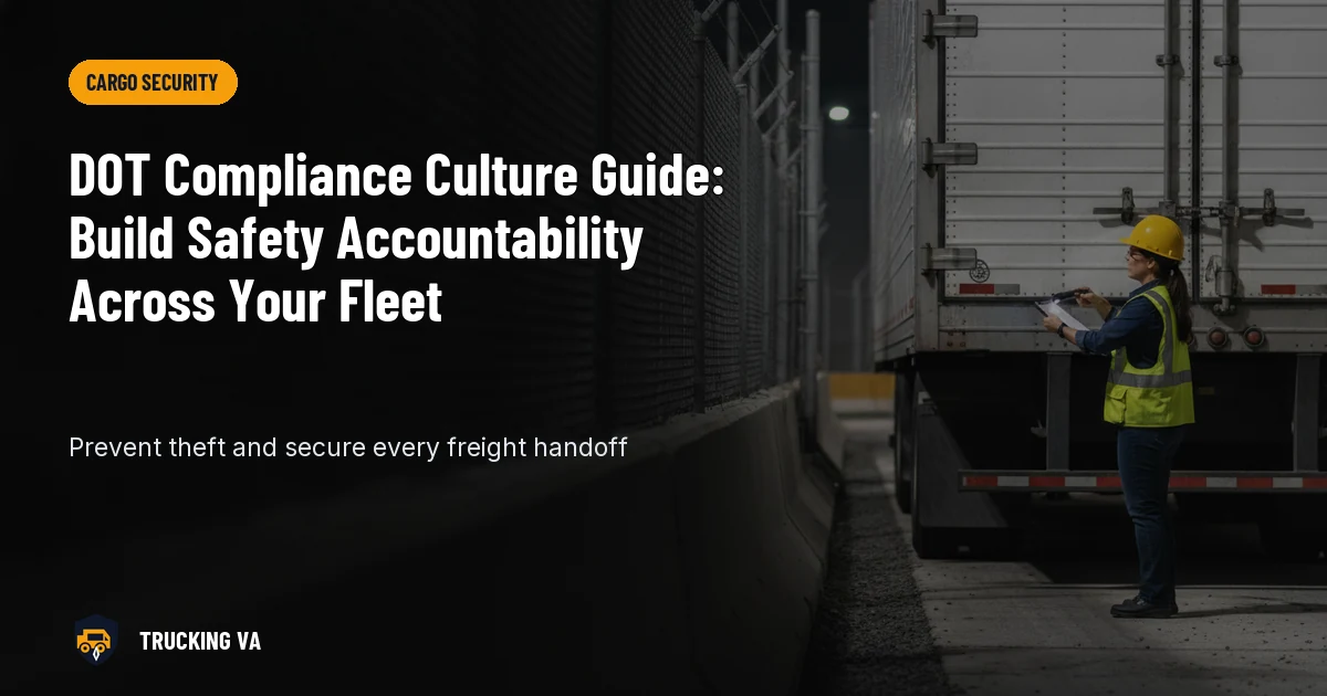 DOT Compliance Culture Guide: Build Safety Accountability Across Your Fleet trucking guide thumbnail