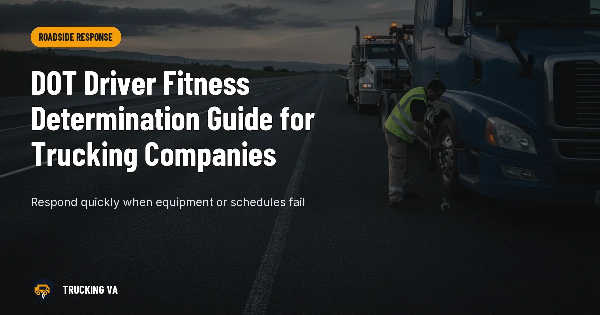 DOT Driver Fitness Determination Guide for Trucking Companies trucking guide thumbnail