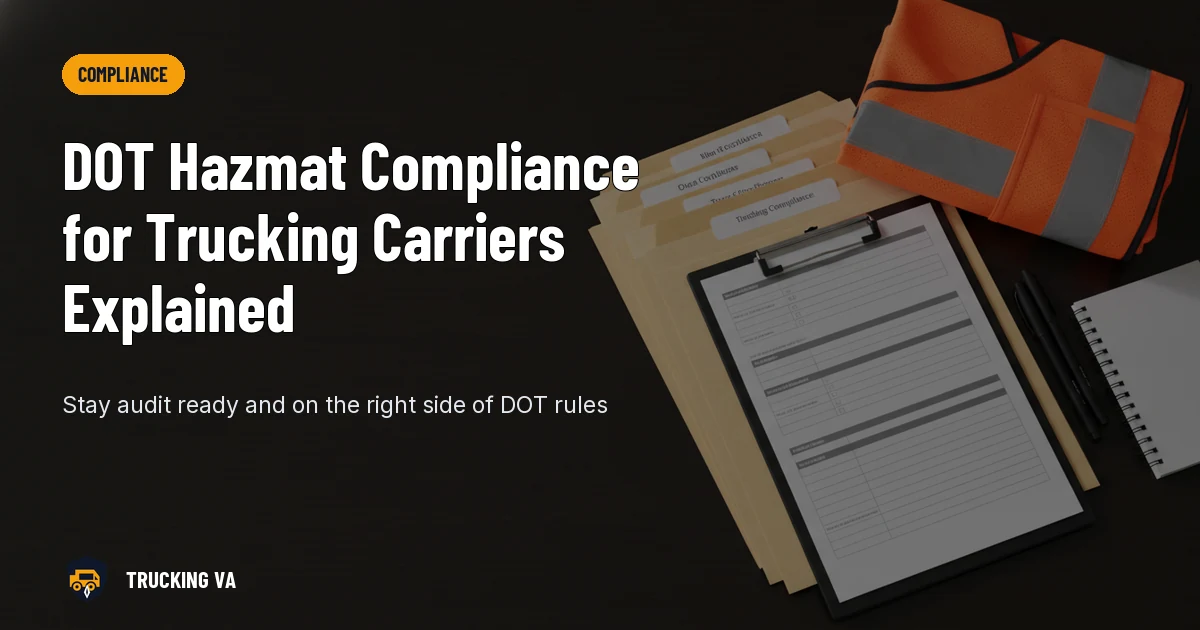 DOT Hazmat Compliance for Trucking Carriers Explained trucking guide thumbnail