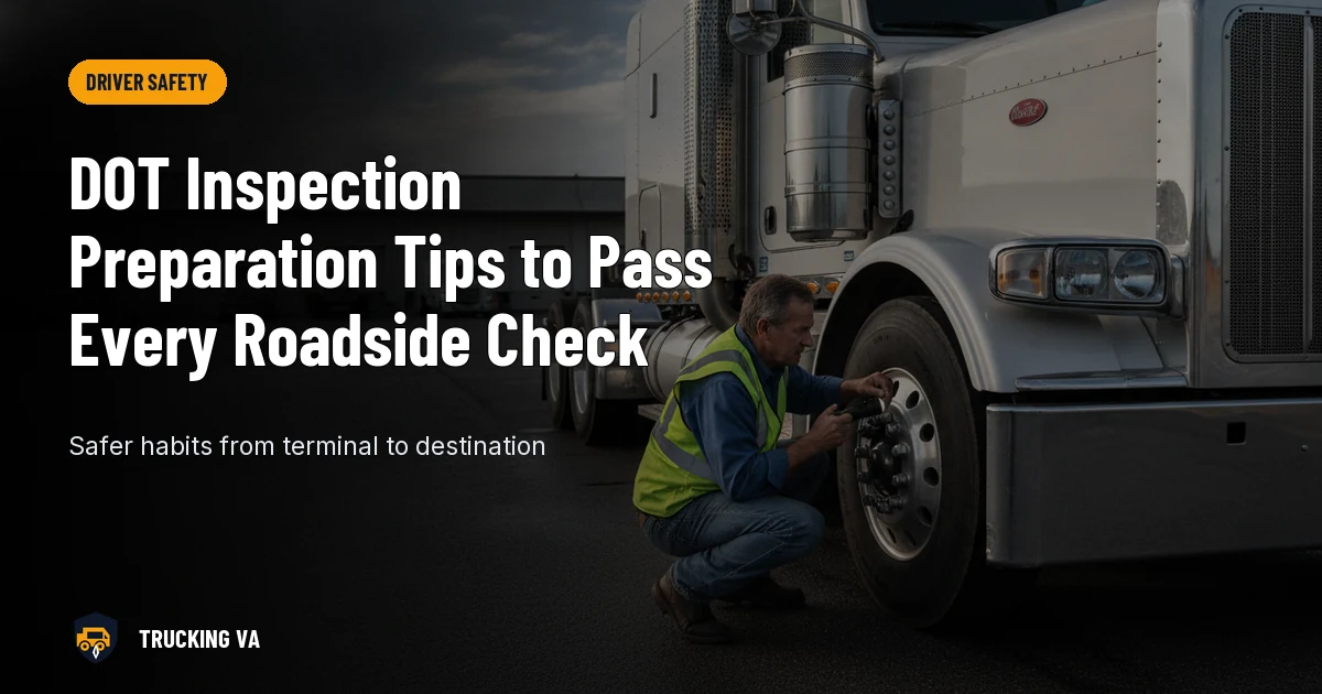DOT Inspection Preparation Tips to Pass Every Roadside Check trucking guide thumbnail