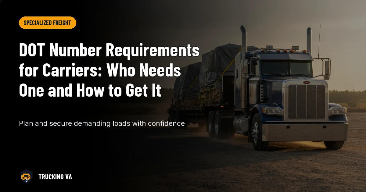 DOT Number Requirements for Carriers: Who Needs One and How to Get It trucking guide thumbnail