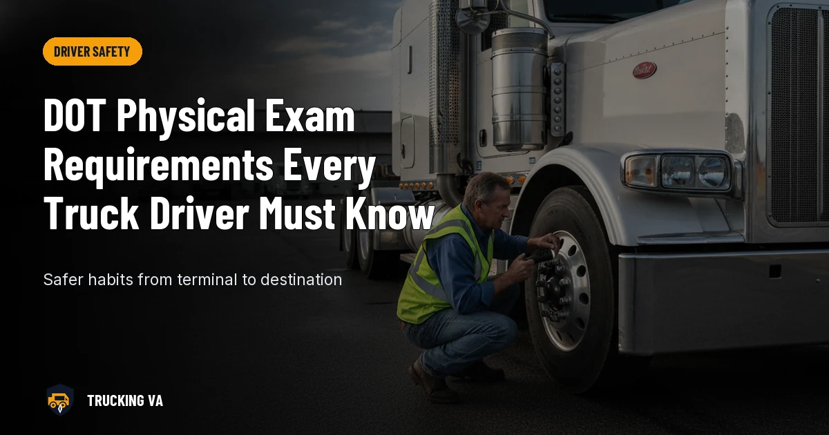 DOT Physical Exam Requirements Every Truck Driver Must Know trucking guide thumbnail