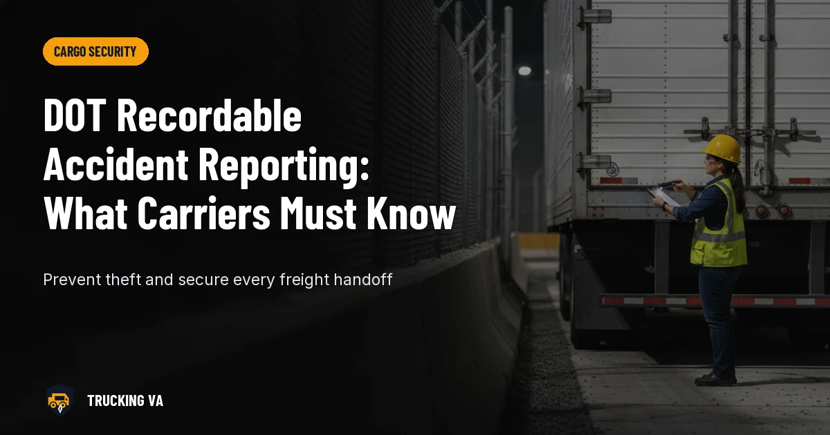 DOT Recordable Accident Reporting: What Carriers Must Know trucking guide thumbnail