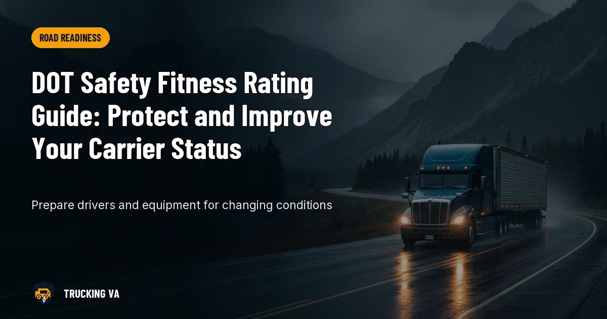 DOT Safety Fitness Rating Guide: Protect and Improve Your Carrier Status trucking guide thumbnail