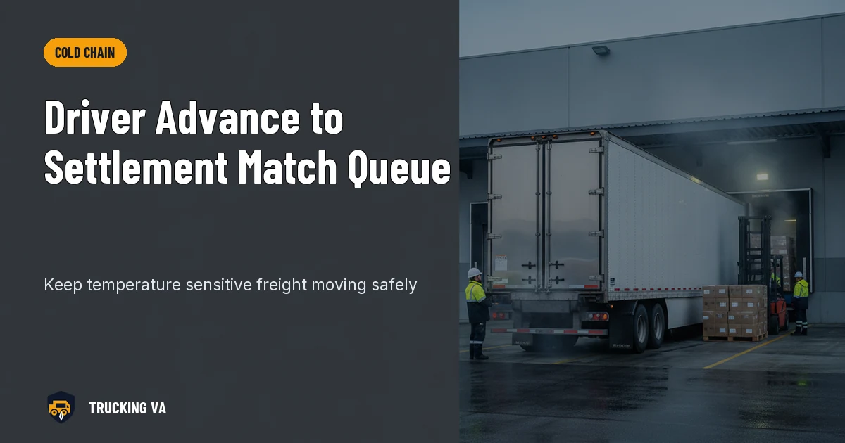 Driver Advance to Settlement Match Queue trucking guide thumbnail