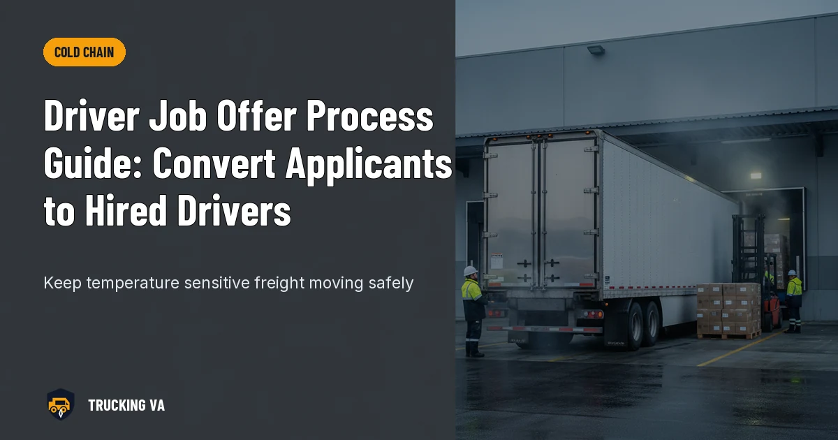 Driver Job Offer Process Guide: Convert Applicants to Hired Drivers trucking guide thumbnail