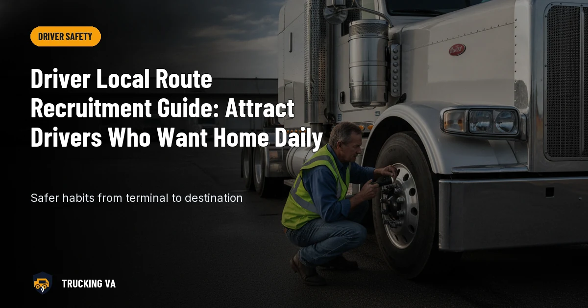 Driver Local Route Recruitment Guide: Attract Drivers Who Want Home Daily trucking guide thumbnail