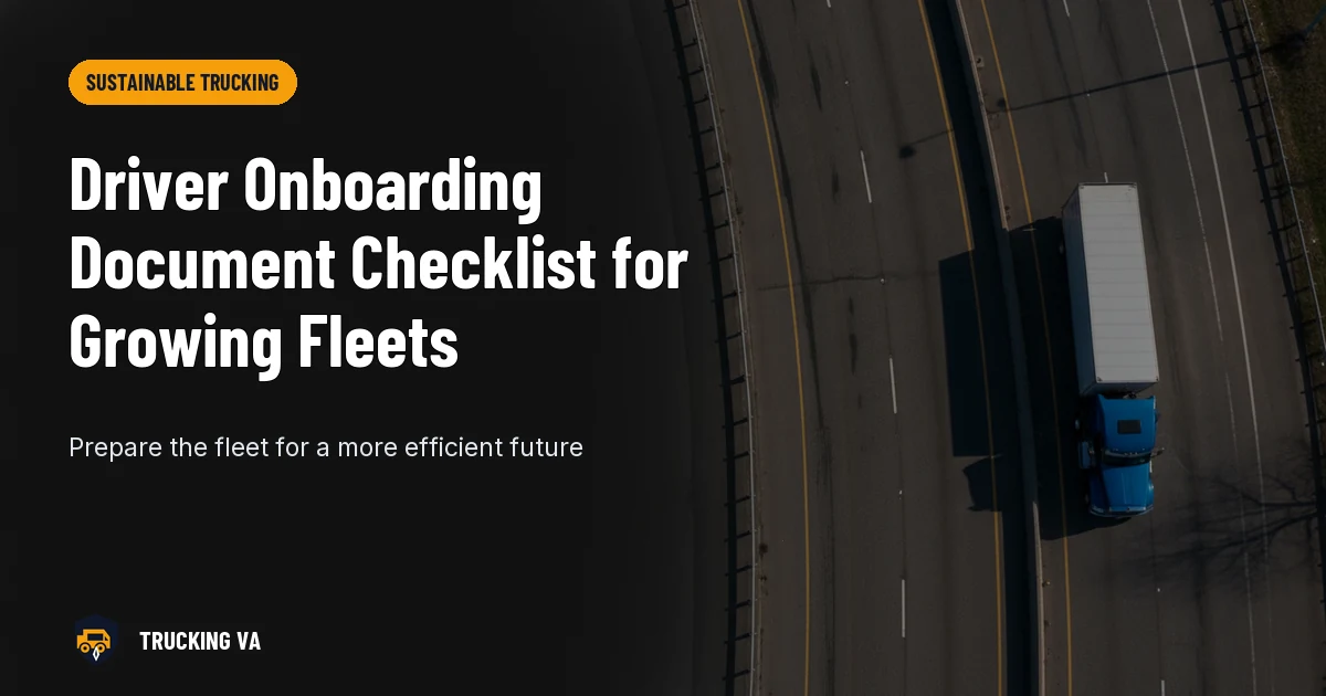 Driver Onboarding Document Checklist for Growing Fleets
