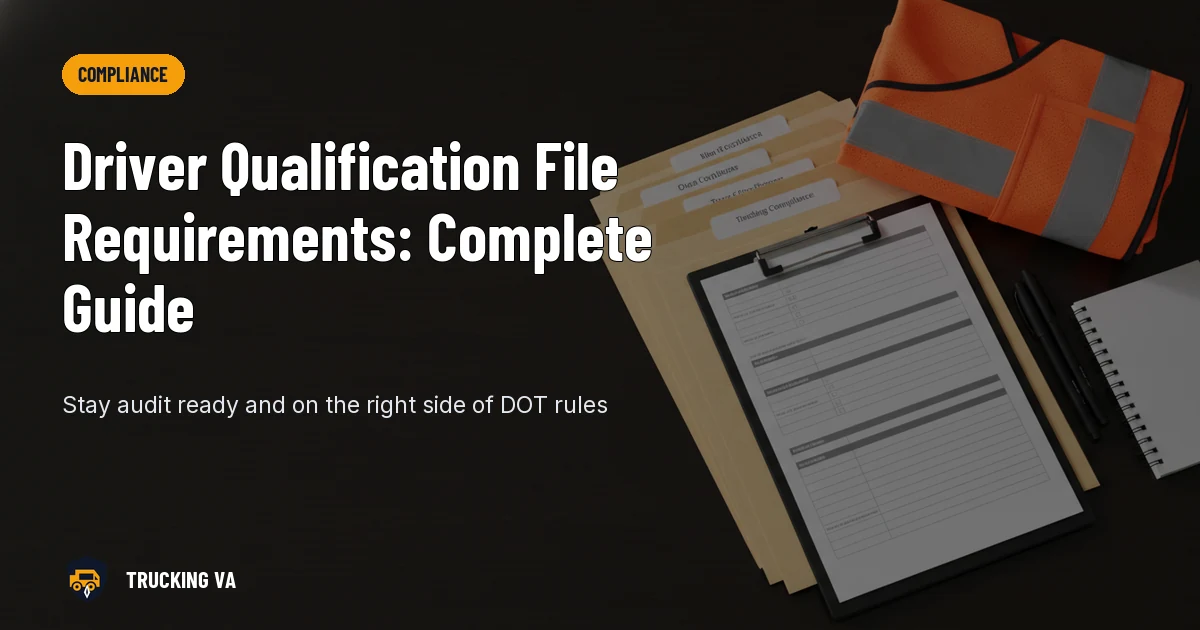 Driver Qualification File Requirements: Complete Guide trucking guide thumbnail