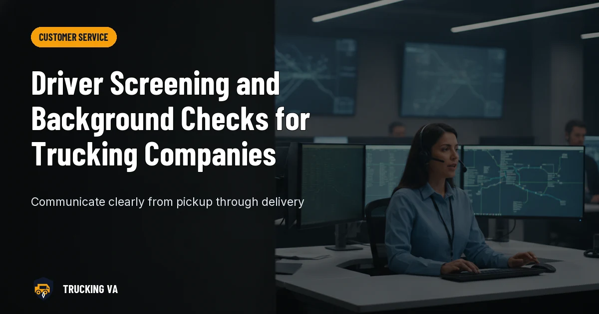 Driver Screening and Background Checks for Trucking Companies trucking guide thumbnail