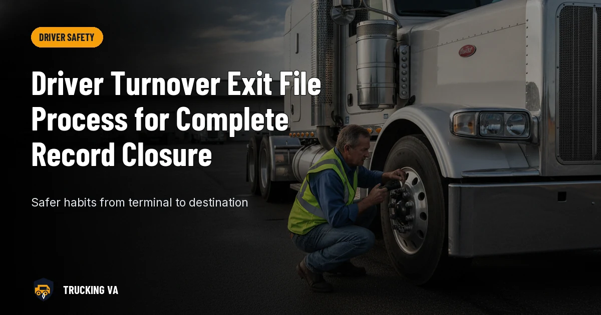 Driver Turnover Exit File Process for Complete Record Closure trucking guide thumbnail
