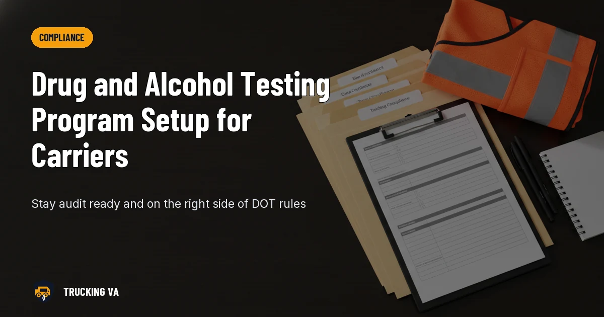 Drug and Alcohol Testing Program Setup for Carriers trucking guide thumbnail