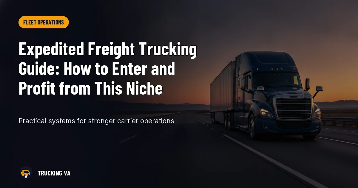 Expedited Freight Trucking Guide: How to Enter and Profit from This Niche trucking guide thumbnail