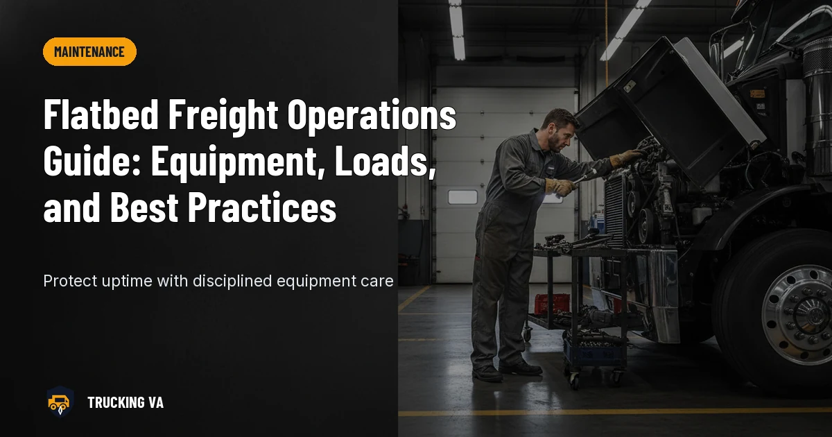 Flatbed Freight Operations Guide: Equipment, Loads, and Best Practices trucking guide thumbnail