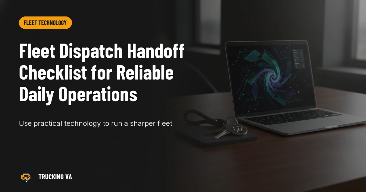 Fleet Dispatch Handoff Checklist for Reliable Daily Operations trucking guide thumbnail