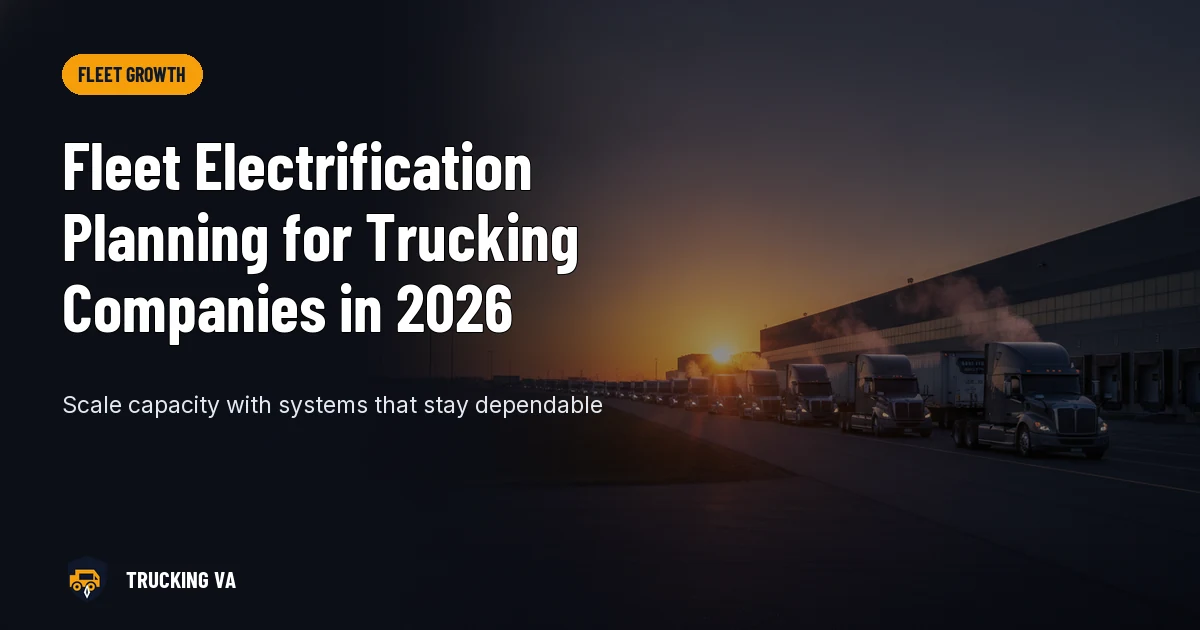 Fleet Electrification Planning for Trucking Companies in 2026 trucking guide thumbnail
