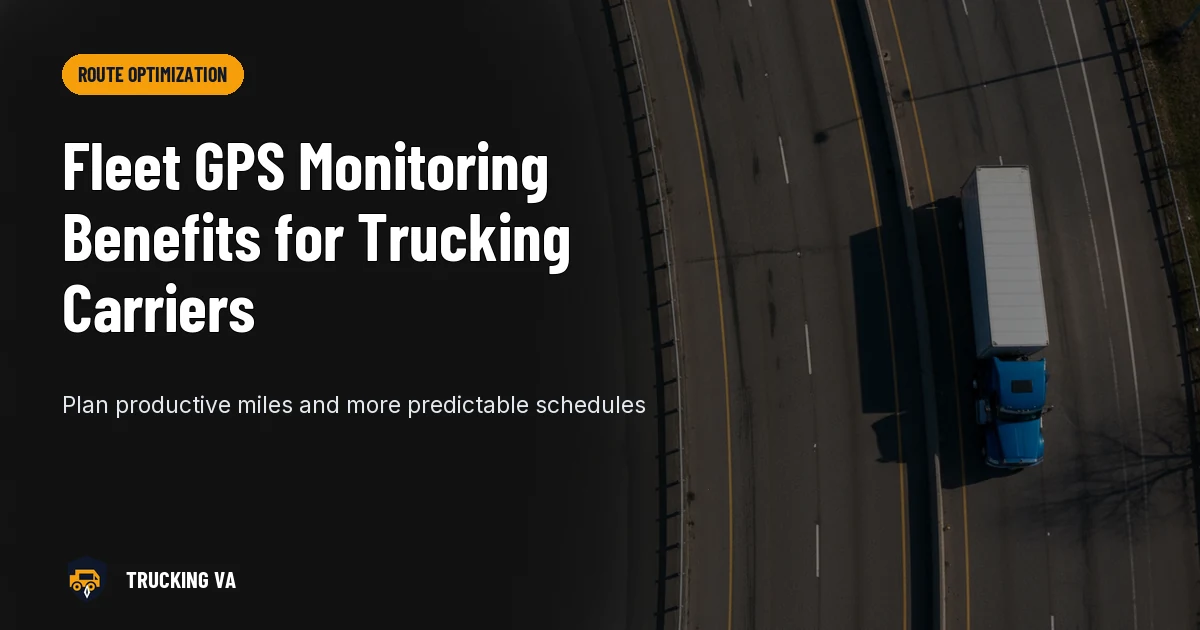 Fleet GPS Monitoring Benefits for Trucking Carriers trucking guide thumbnail