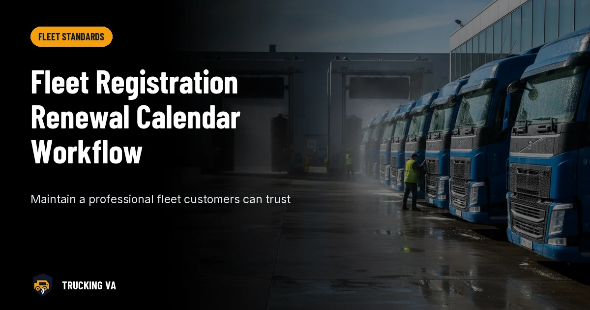 Fleet Registration Renewal Calendar Workflow trucking guide thumbnail