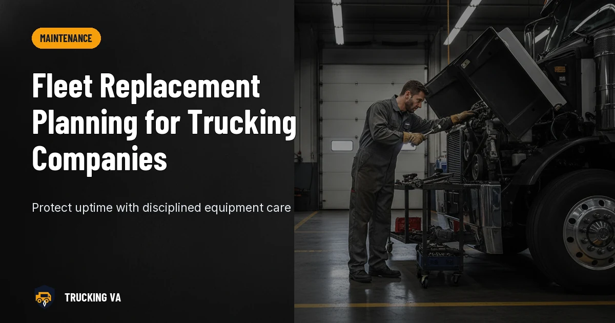 Fleet Replacement Planning for Trucking Companies trucking guide thumbnail