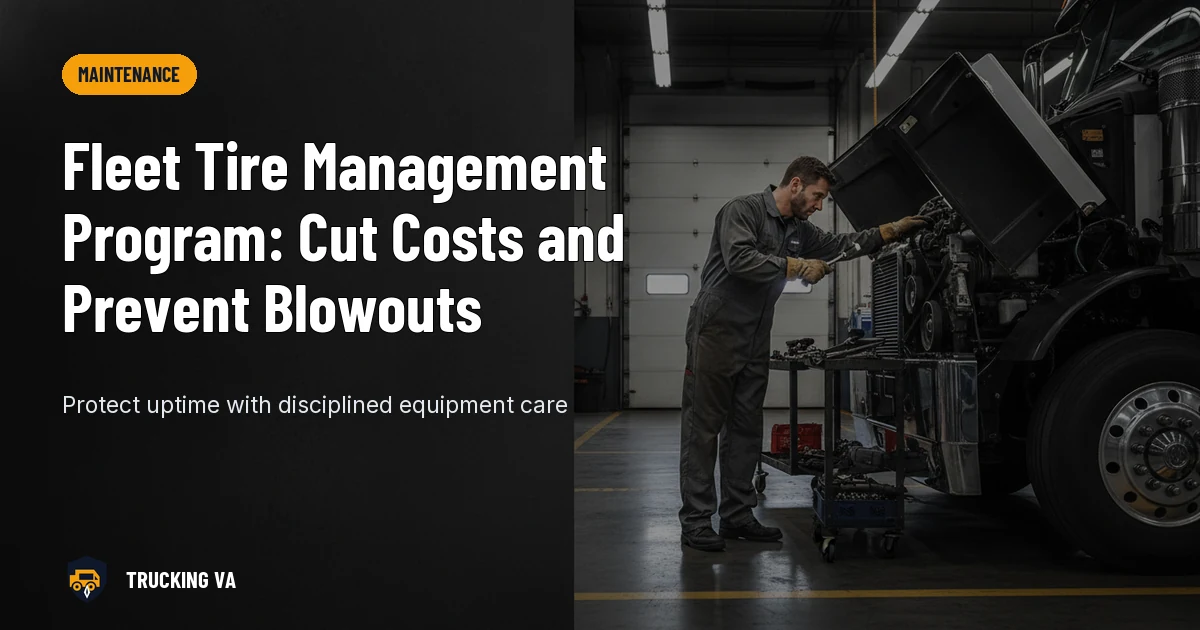 Fleet Tire Management Program: Cut Costs and Prevent Blowouts trucking guide thumbnail