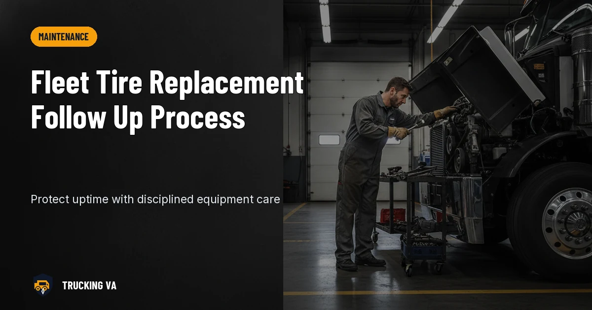 Fleet Tire Replacement Follow Up Process trucking guide thumbnail