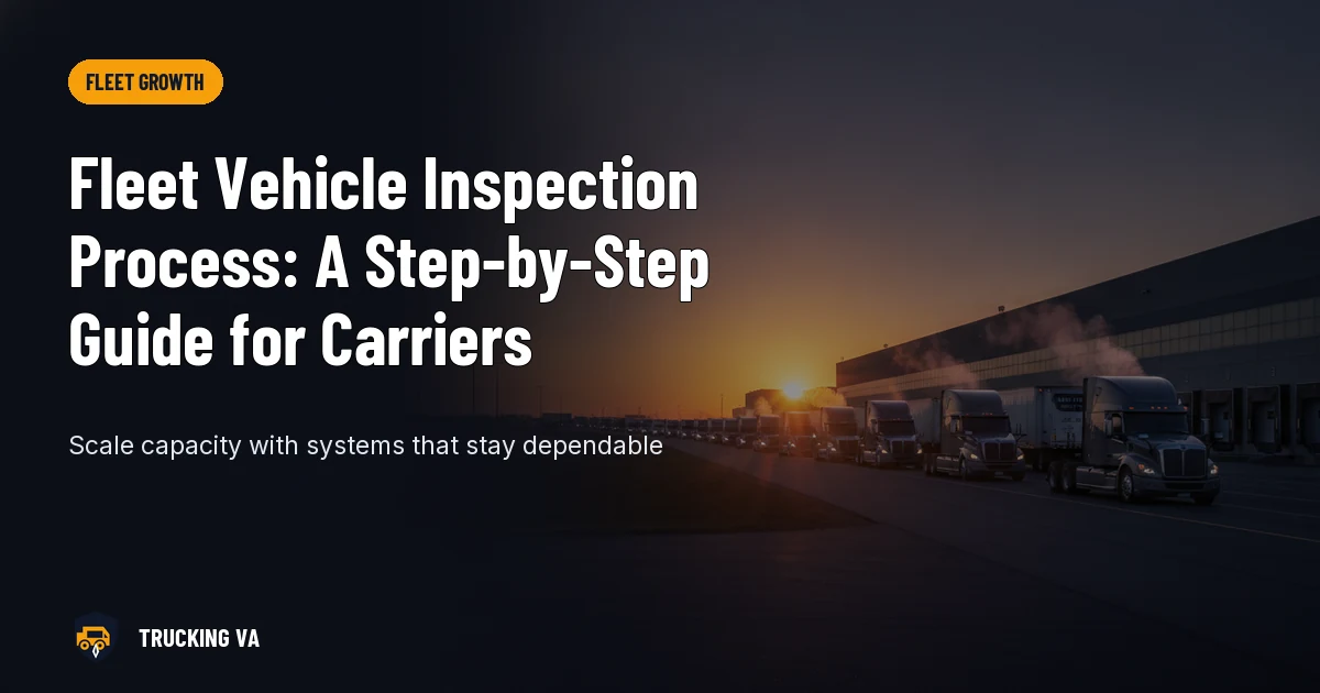 Fleet Vehicle Inspection Process: A Step-by-Step Guide for Carriers trucking guide thumbnail