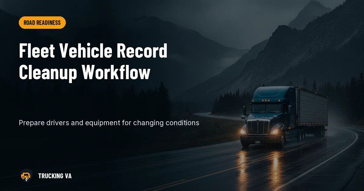 Fleet Vehicle Record Cleanup Workflow trucking guide thumbnail