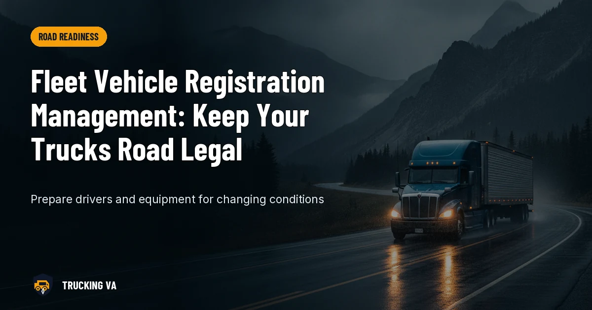 Fleet Vehicle Registration Management: Keep Your Trucks Road Legal trucking guide thumbnail