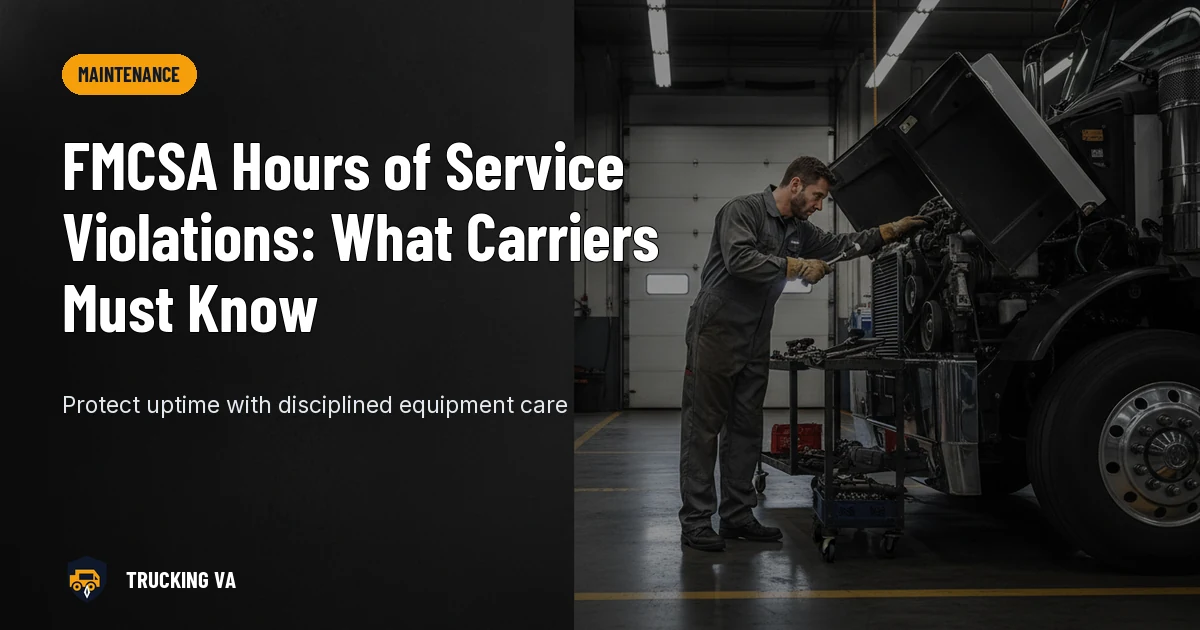 FMCSA Hours of Service Violations: What Carriers Must Know trucking guide thumbnail