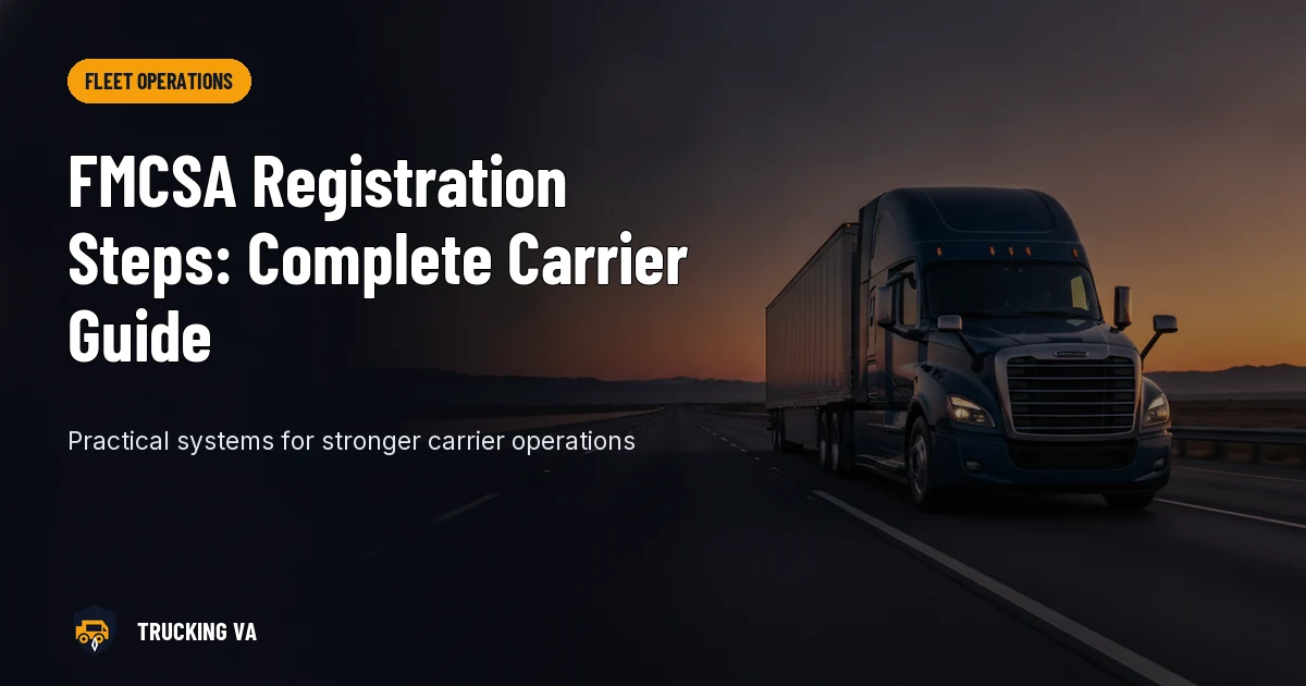 FMCSA Registration Steps: Complete Carrier Guide trucking guide thumbnail