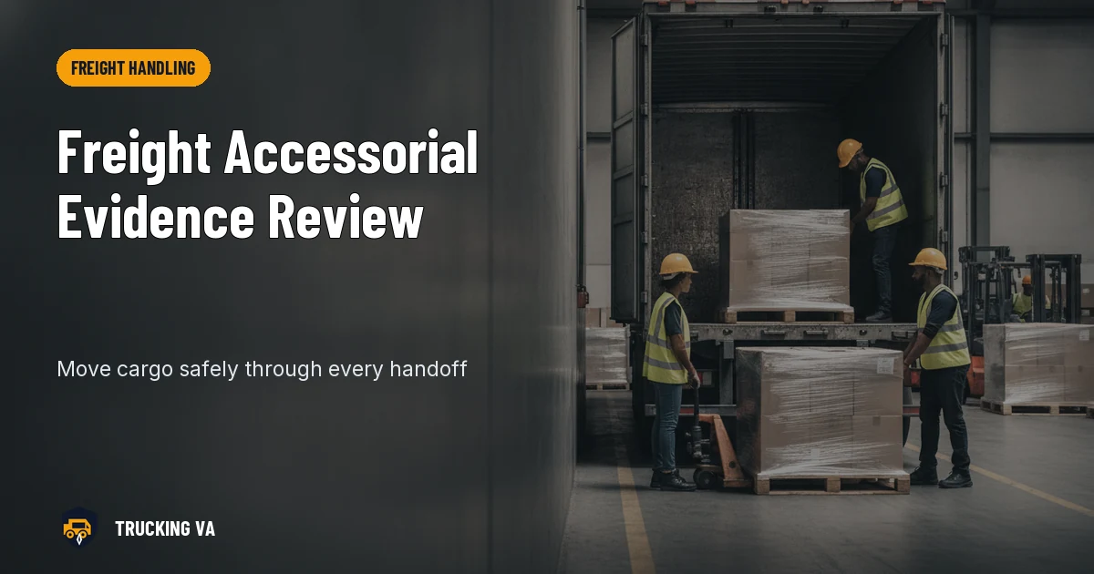 Freight Accessorial Evidence Review trucking guide thumbnail
