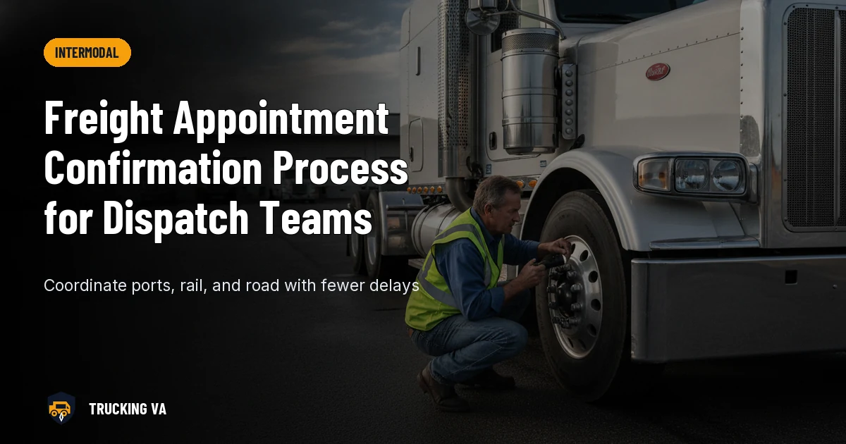Freight Appointment Confirmation Process for Dispatch Teams