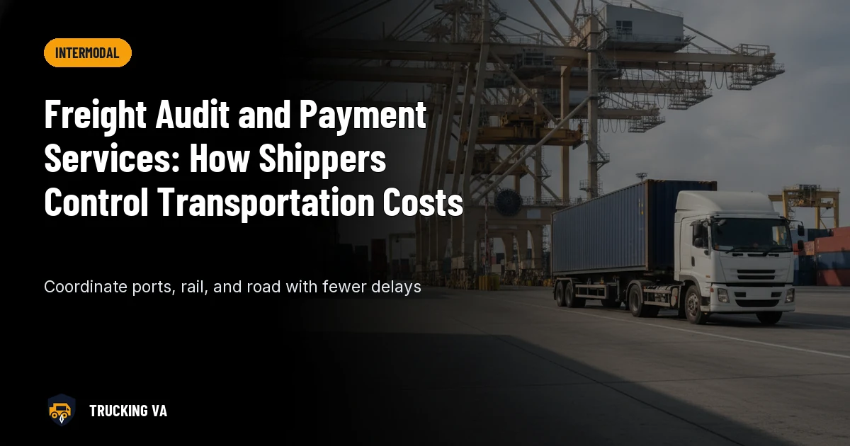Freight Audit and Payment Services: How Shippers Control Transportation Costs trucking guide thumbnail