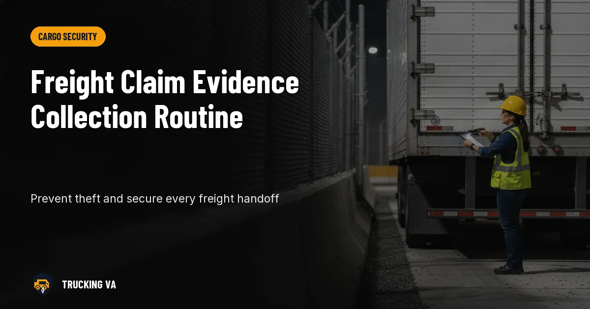 Freight Claim Evidence Collection Routine trucking guide thumbnail