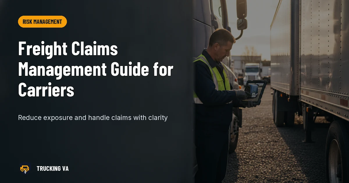 Freight Claims Management Guide for Carriers trucking guide thumbnail