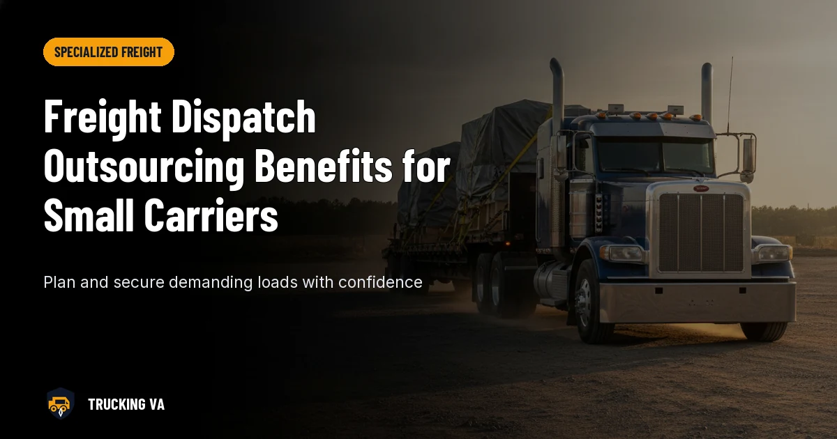 Freight Dispatch Outsourcing Benefits for Small Carriers trucking guide thumbnail