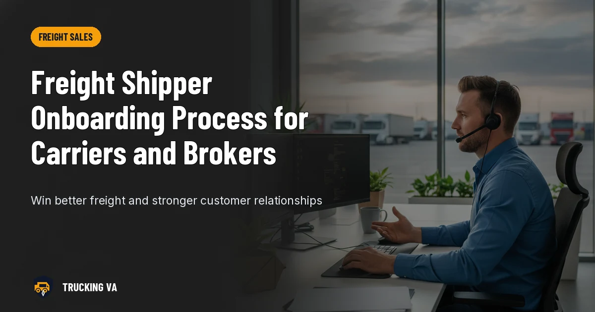 Freight Shipper Onboarding Process for Carriers and Brokers trucking guide thumbnail