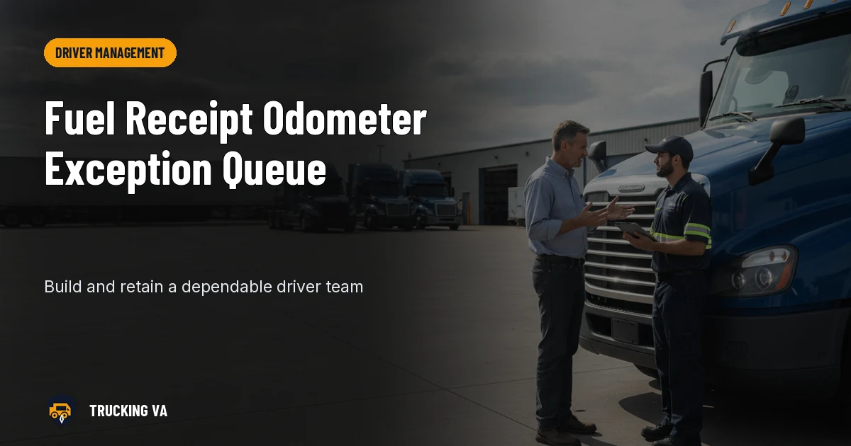 Fuel Receipt Odometer Exception Queue trucking guide thumbnail