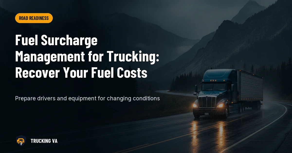 Fuel Surcharge Management for Trucking: Recover Your Fuel Costs trucking guide thumbnail