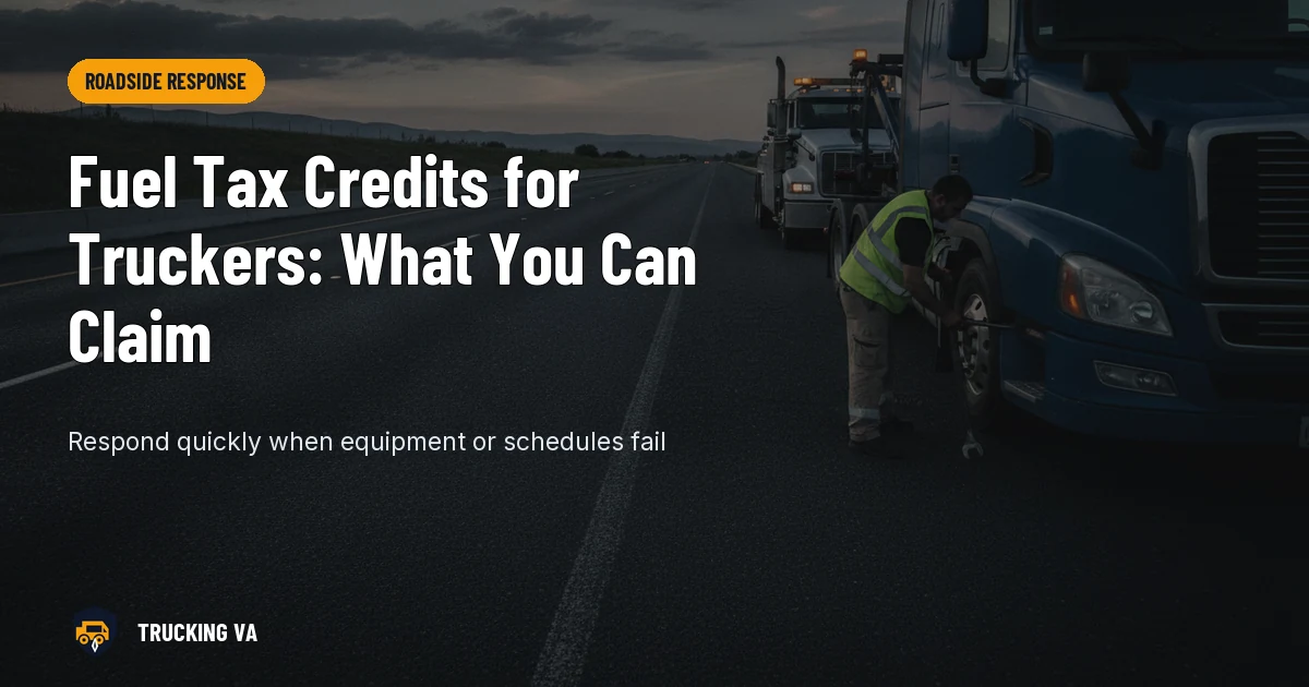 Fuel Tax Credits for Truckers: What You Can Claim trucking guide thumbnail