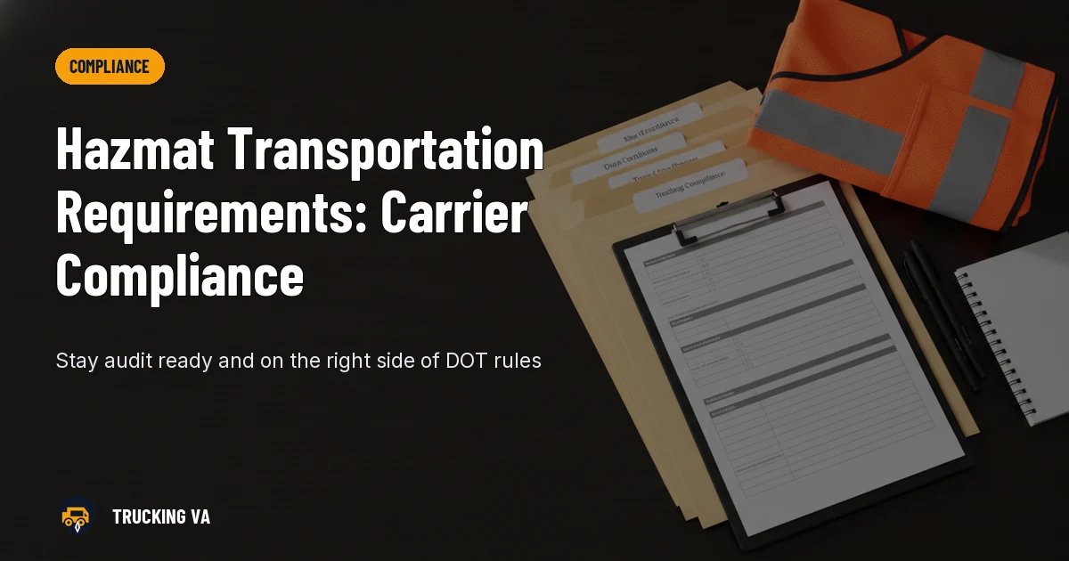Hazmat Transportation Requirements: Carrier Compliance trucking guide thumbnail