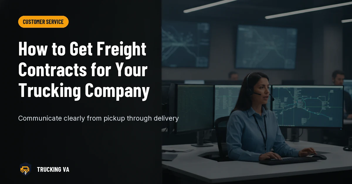 How to Get Freight Contracts for Your Trucking Company trucking guide thumbnail