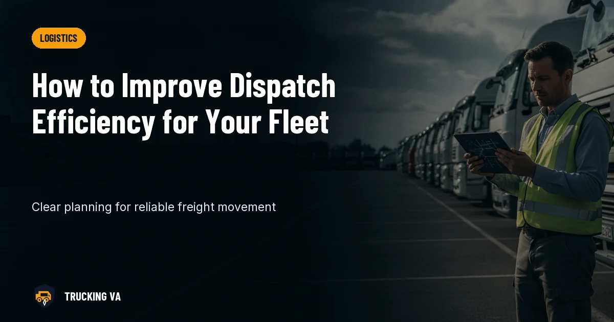 How to Improve Dispatch Efficiency for Your Fleet trucking guide thumbnail