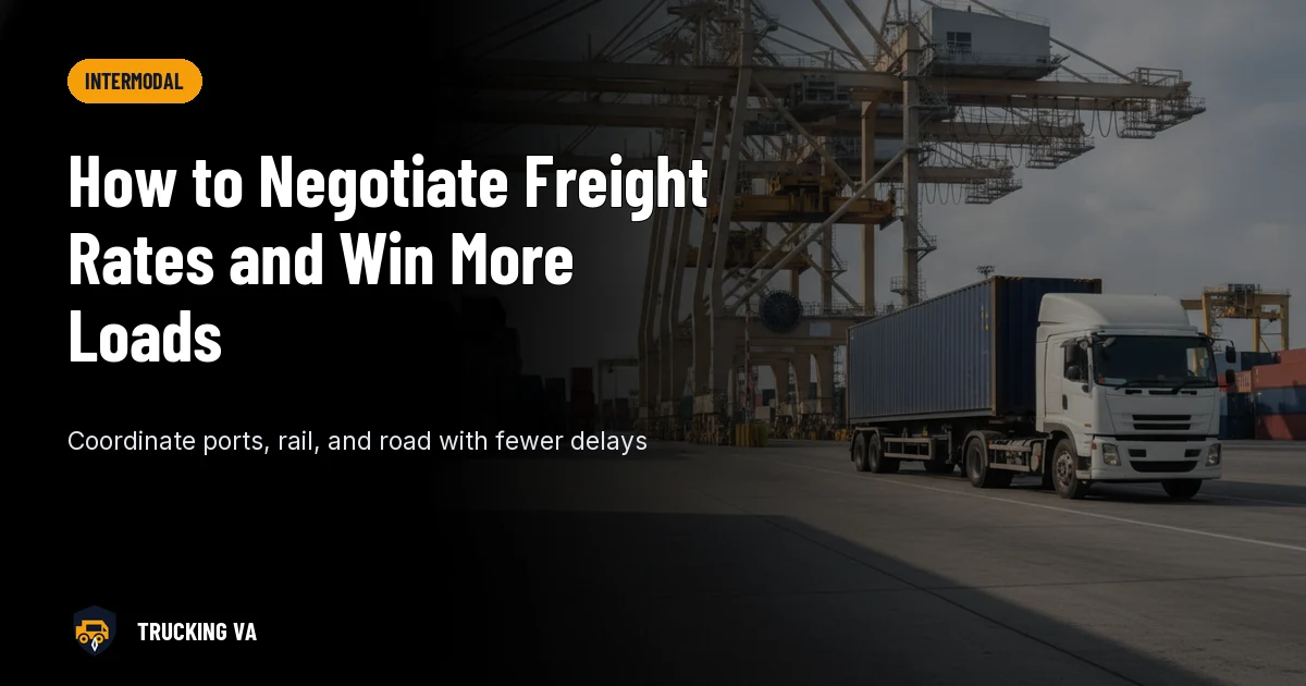 How to Negotiate Freight Rates and Win More Loads trucking guide thumbnail