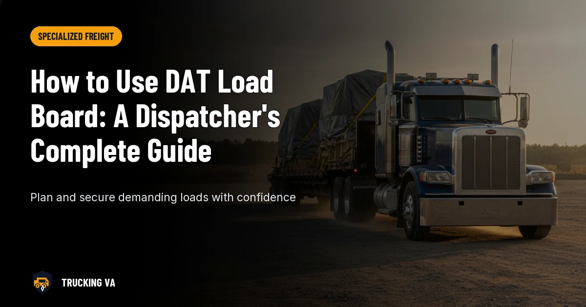 How to Use DAT Load Board: A Dispatcher's Complete Guide trucking guide thumbnail